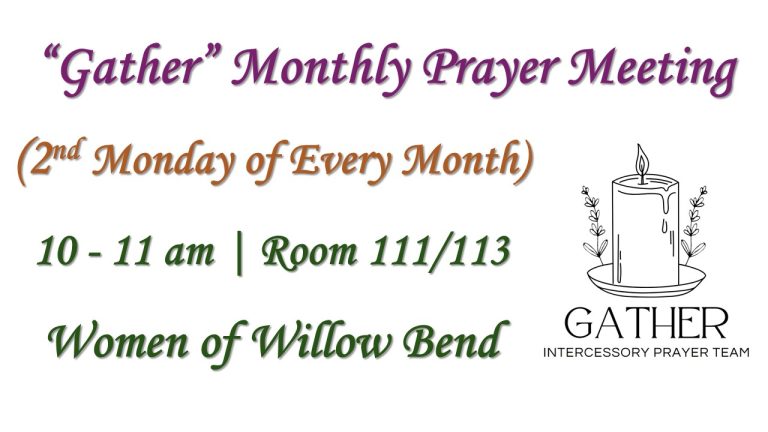 Gather - Prayer Team Monthly BLF - 1